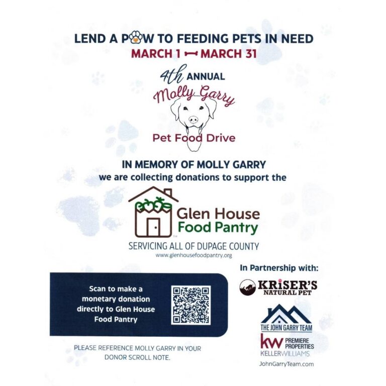 Flyer for Pet Food Drive that Kriser's is participating in